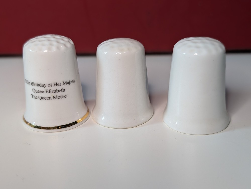 Princess Diana William & Kate Thimble Bundle X5 Bone China