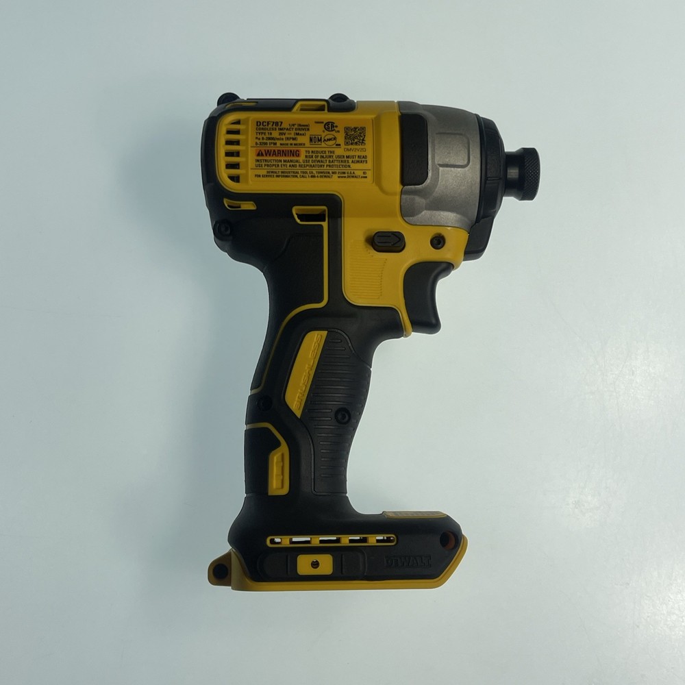 DeWalt Brushless 20V MAX Compact 1/4" Cordless Impact Drill Driver DCF787