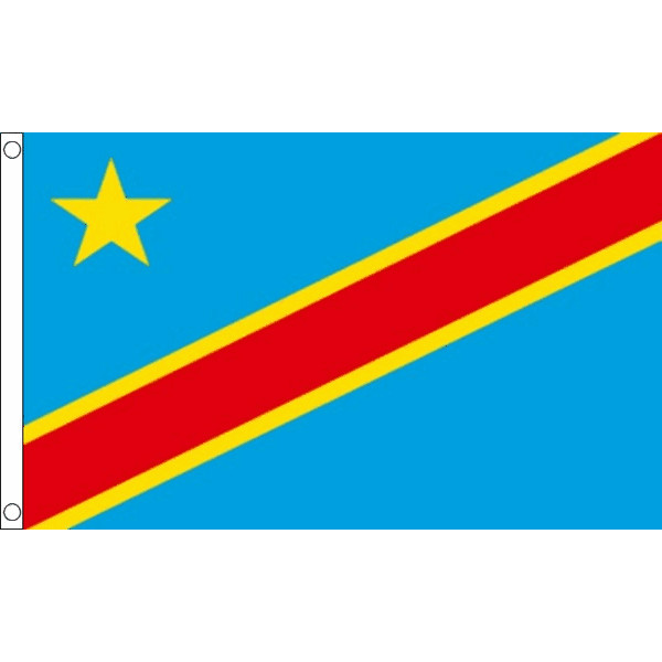 Congo DR Democratic Flag Table Hand Waving Flags Bunting Party Scrunchie Display
