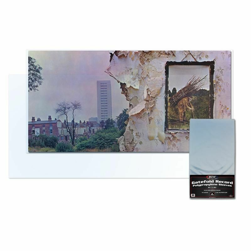 NEW (10 CT) BCW 33 RPM Record Album GateFold Sleeve- GateFold Sleeve