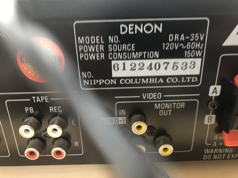 Denon Precision Audio Component / AV Receiver DRA-35V TESTED Fully Operational