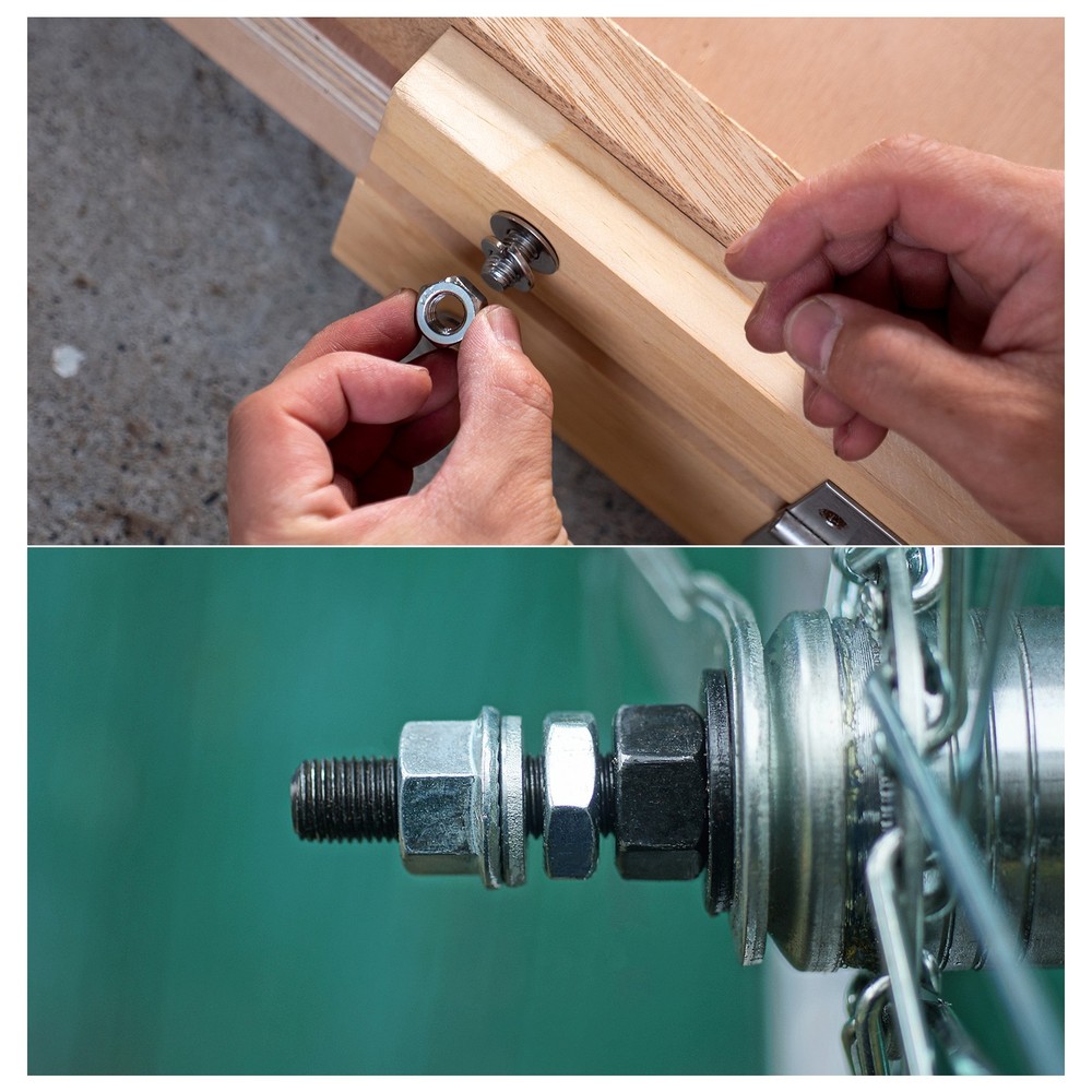 M8 Split Lock Washer, 100Pcs 304 Stainless Steel Spring Lock Washers