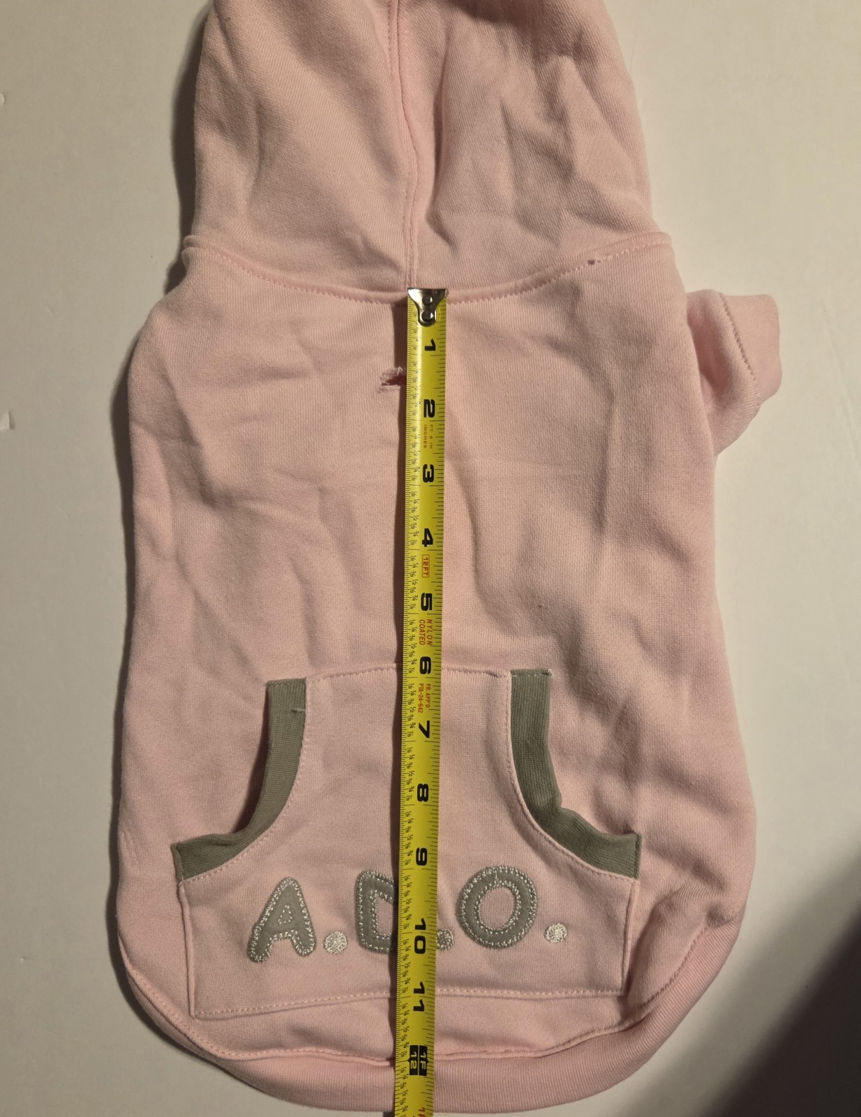 Dog Pet SZ Medium Pink Sweatshirt Hoodie "ADO" American Dog Outfitters 2008