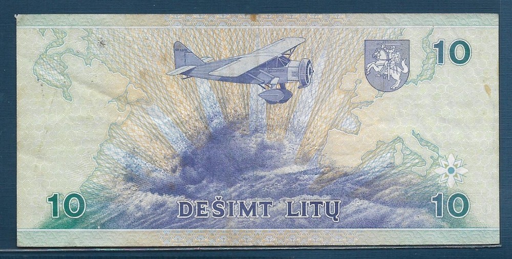 Lithuania 10 Litu, 1997, P 59, VF+
