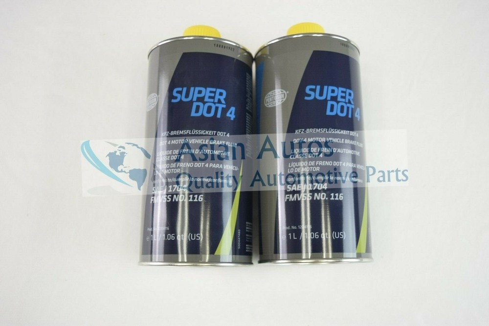 Pentosin Super DOT4 Brake Fluid 1 Liter 2 Pack