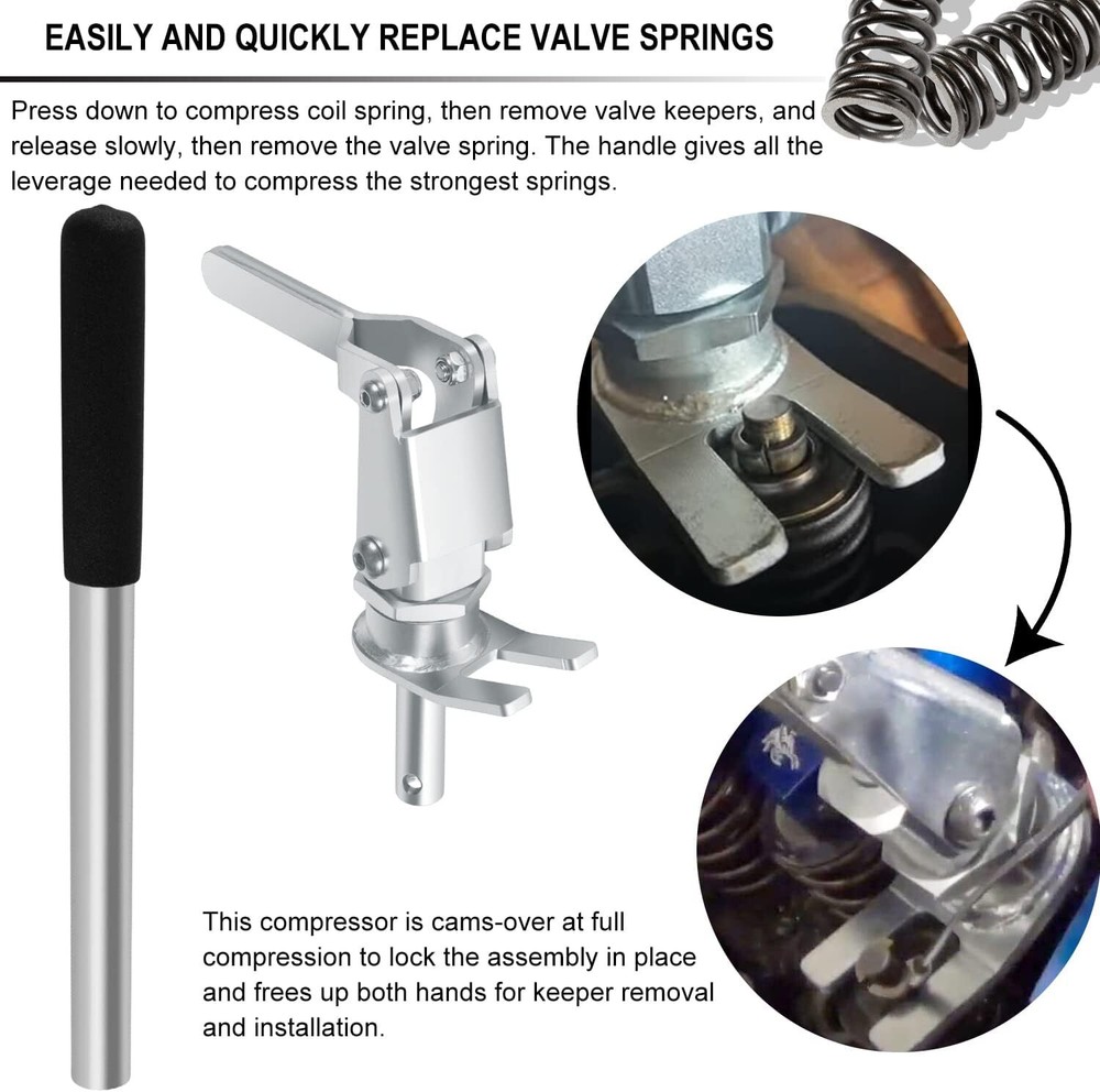 66784 Stud Mount Valve Spring Compressor Tool For all 3/8" & 7/16" Rocker Studs
