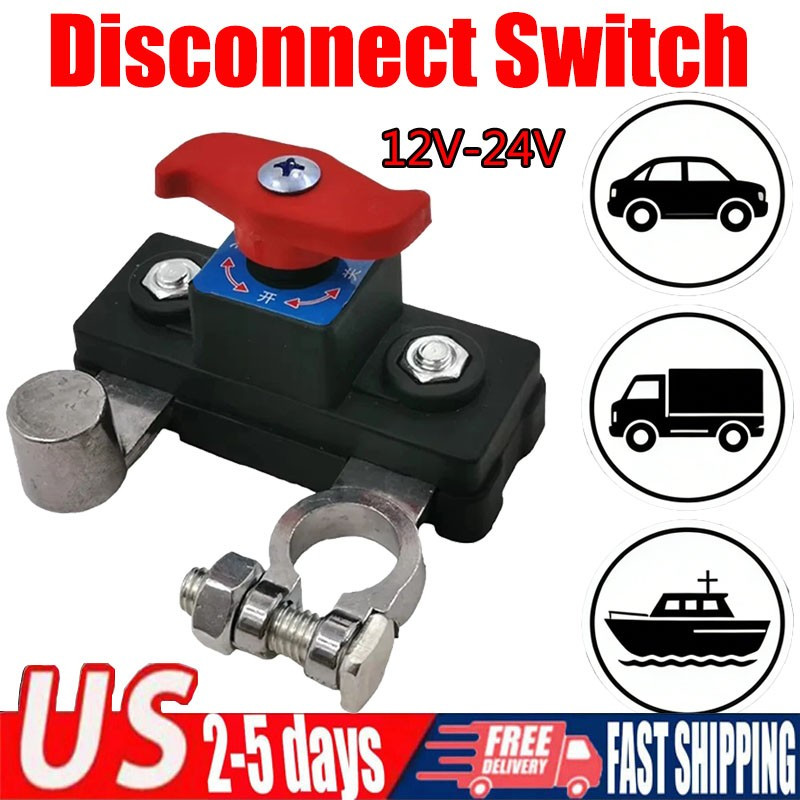 12V/24V Car Battery Disconnect Switch Automatic Manual Circuit Breaker Protector