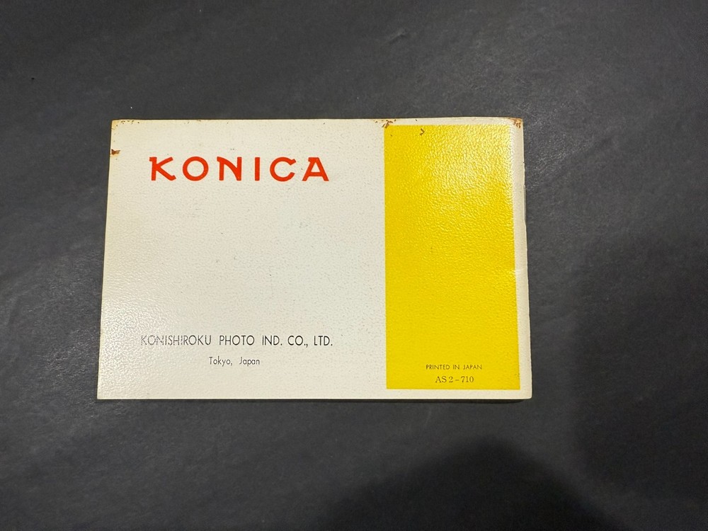 Konica Auto 52 Camera Instruction Manual