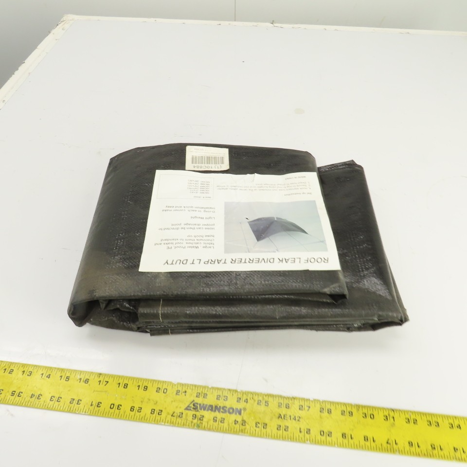 10' x 10' Roof Leak Diverter Polyethylene Tarp Light Duty