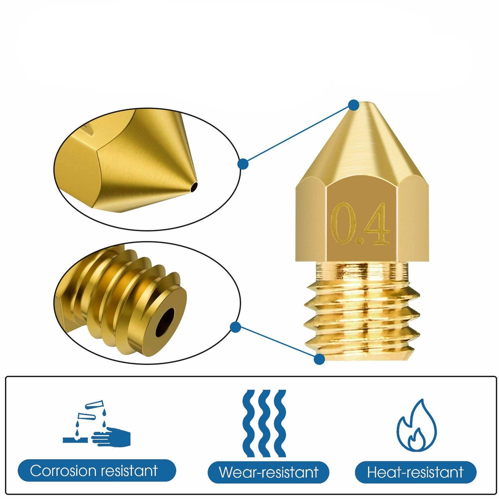 24Pcs Tool For 3D Printer Accessories MK8 Brass Extruder Nozzles Cleaning Tools
