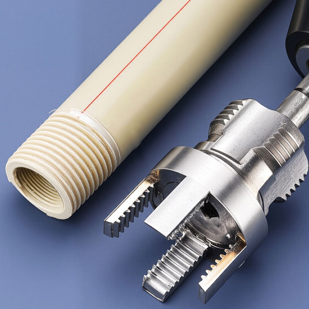 Integrated Internal & External Pipe Threading-Tool, PVC Pipe Threader Kit-NEW