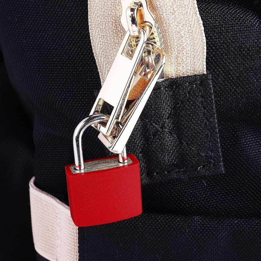 5Pcs Small Locks with Keys, Multicolor Luggage Locks ABS Plastic Covered