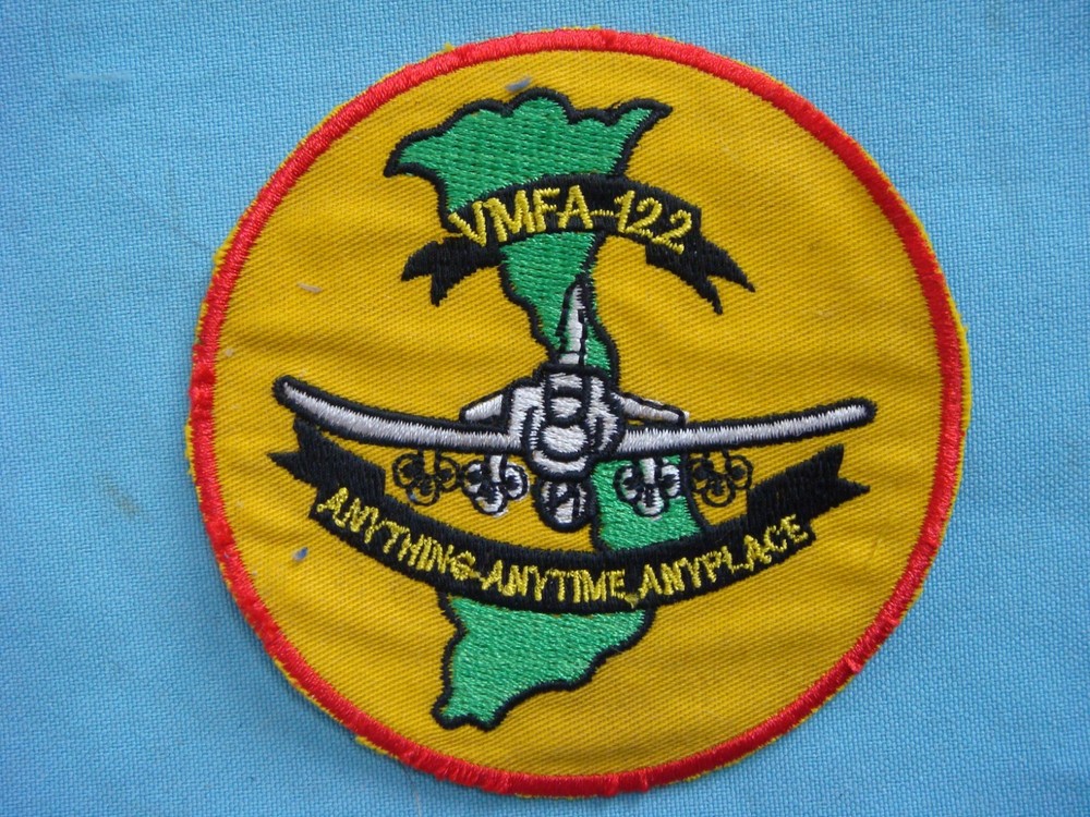 VIETNAM WAR PATCH, USMC MARINES FIGHTER ATTACK SQUADRON VMFA-122