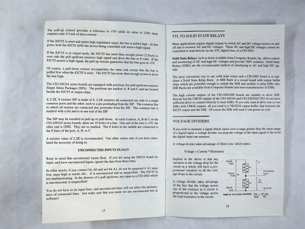ComperBoards - CIO -DIO24 Digital Input / Output Board for ISA Computer Bus -