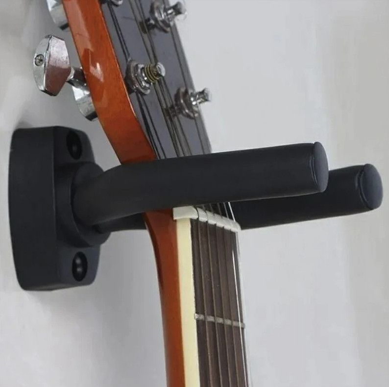 2pcs Guitar Wall Mount Holder ABS Hook Stand Home Instrument Display - NEW