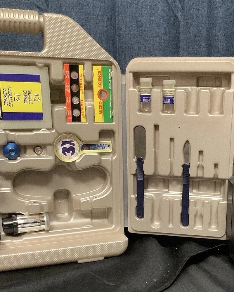 Vintage Complete Microscope Kit In Case