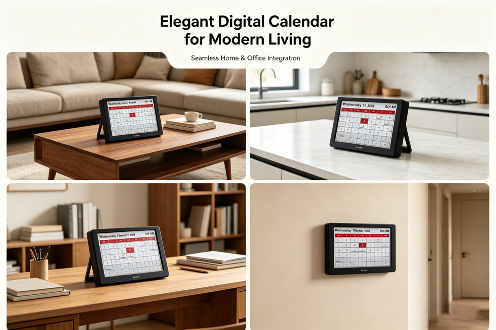 Kylendar 7" Fully Customizable E-Ink Smart Hub, More Modules for Whole Home V2