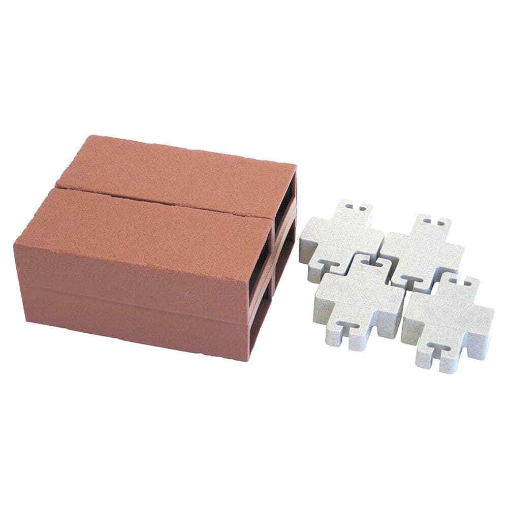 25 ft. Decorative Plastic Brick Edging Kit Garden Pathway Lawn Tree Edge Border