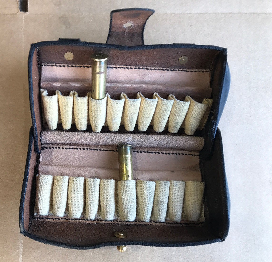 Army M1874 McKeever Leather Ammo Pouch Type 2 for .45-70 Springfield Indian Wars