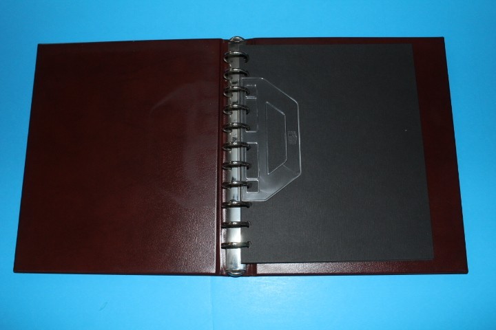 Safe Variant 11 Ring binder inc dustcase 708 Wine Red BlueLakeStamps VERY NICE