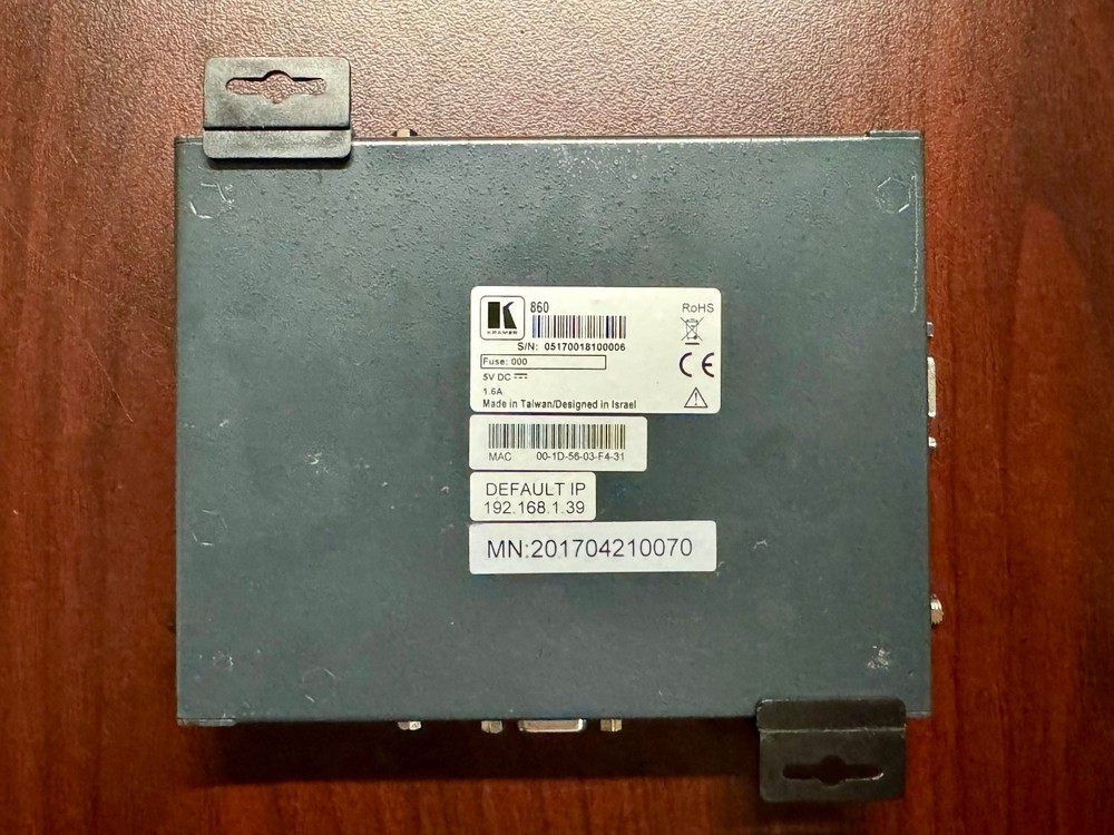 Kramer 860 4K UHD HDMI Pattern Generator & Analyzer *USED*