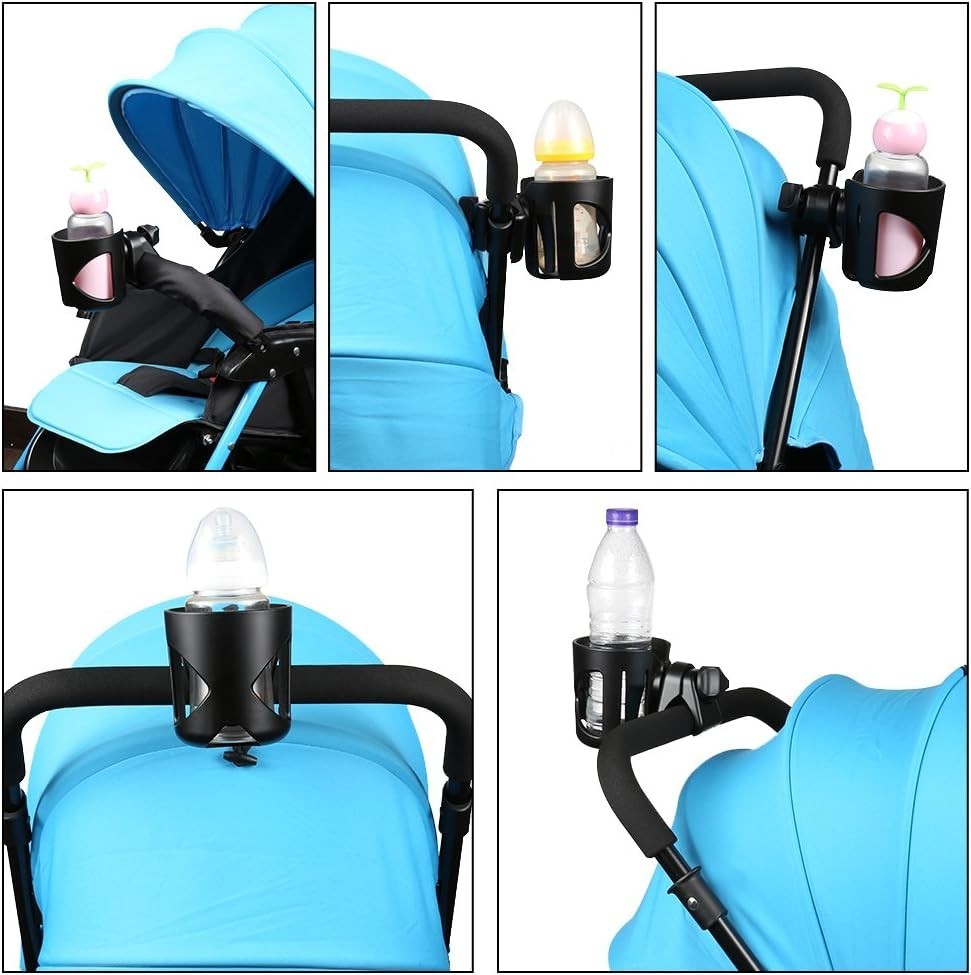 Multifunctional 360° Rotatable Cup Holder - Perfect for Strollers, Bikes, & More
