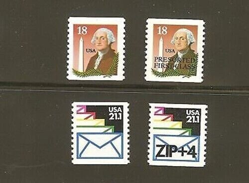 US, #2149, 2149a, 2150, 2150a  regular issue set,4v, MNH