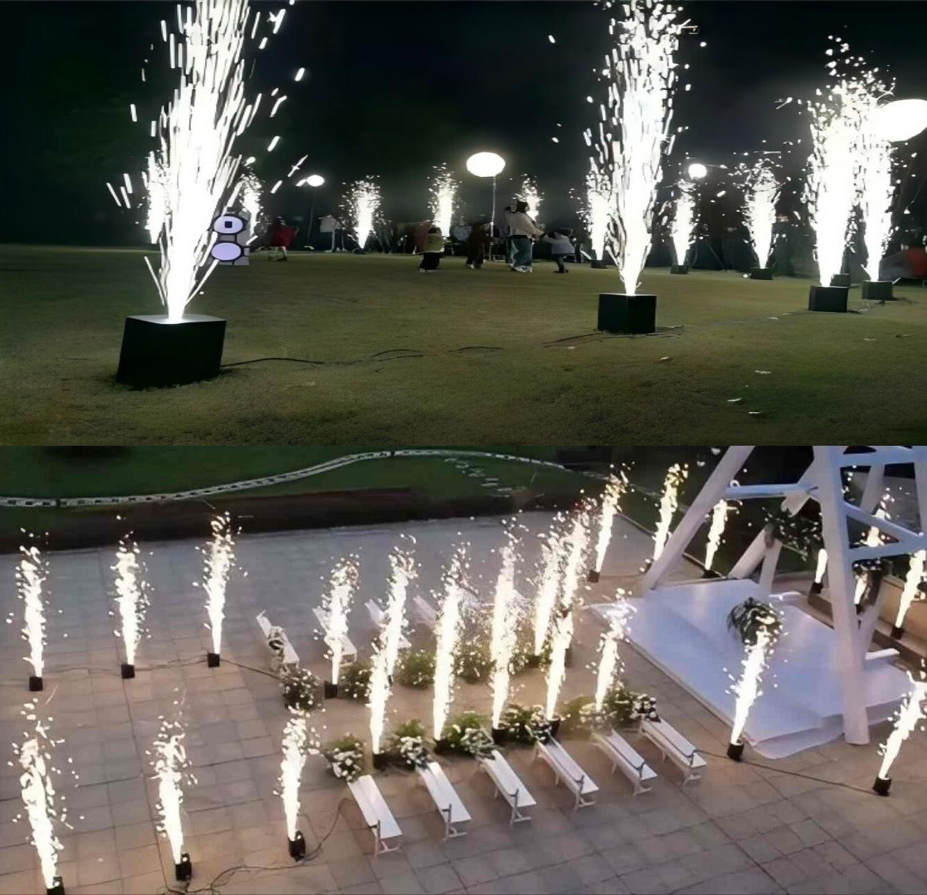 10bag*200g Cold Spark Machine Powder,Outdoor3-5M, for Weddings,Stages,Party(2Kg)