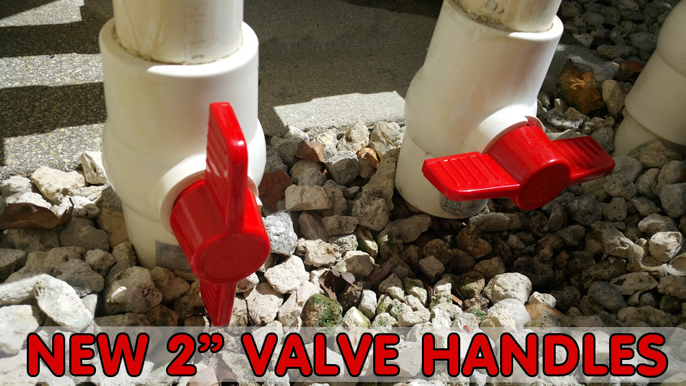 SWIMMING POOL PLASTIC BALL VALVE HANDLE REPLACEMENT  2"