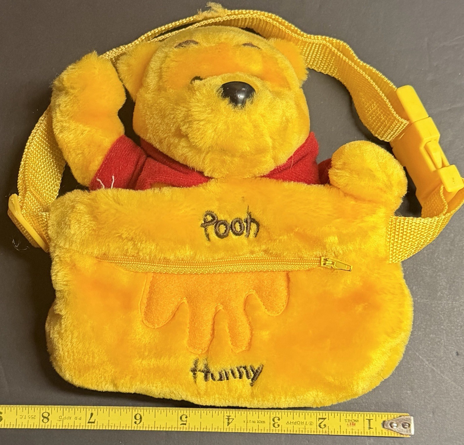 Vintage 90s - Disney Winnie The Pooh - Plush Fanny Pack & Plush Purse