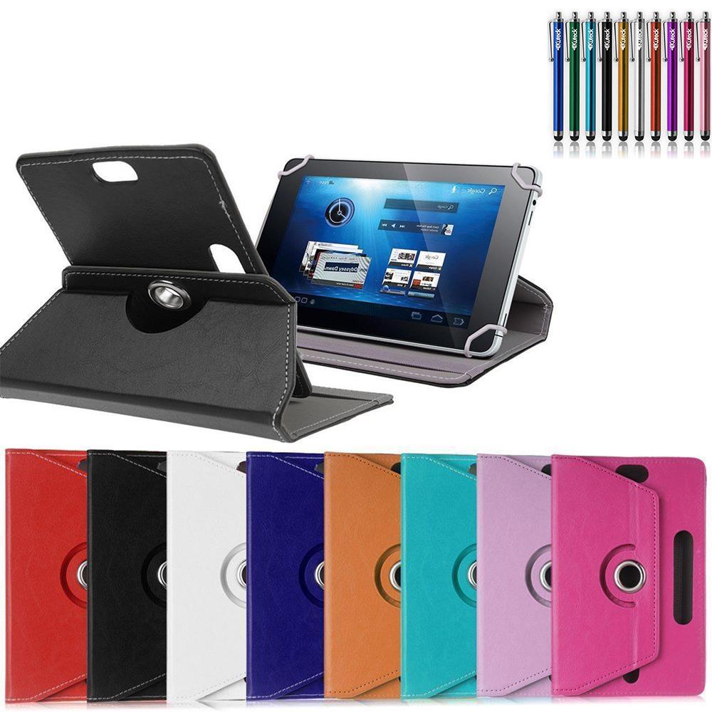 360?Folio PU Leather Box Case Cover For Acer Iconia Android PC Tablet w/ Styus
