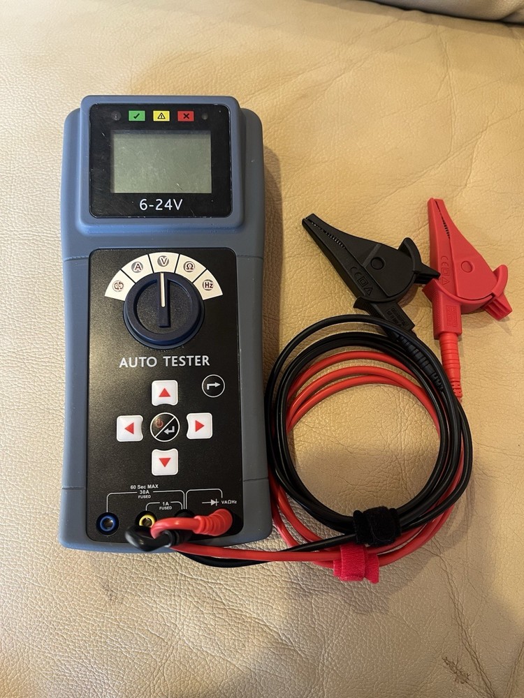 6-24 Volt Auto Battery Tester