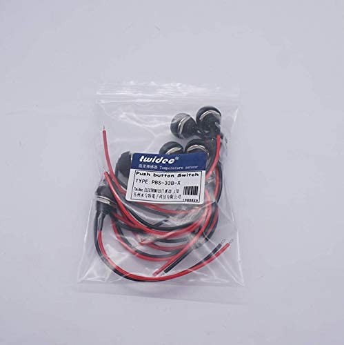 /10Pcs 12mm Momentary Push Button Switch 1/2" Mounting Hole On Off Mini Round