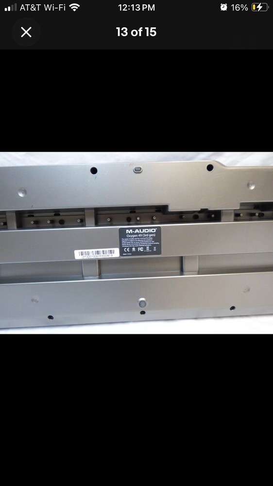 M-Audio OXYGEN 49 Key USB MIDI Electronic Keyboard Controller 3rd Gen w/ Cable