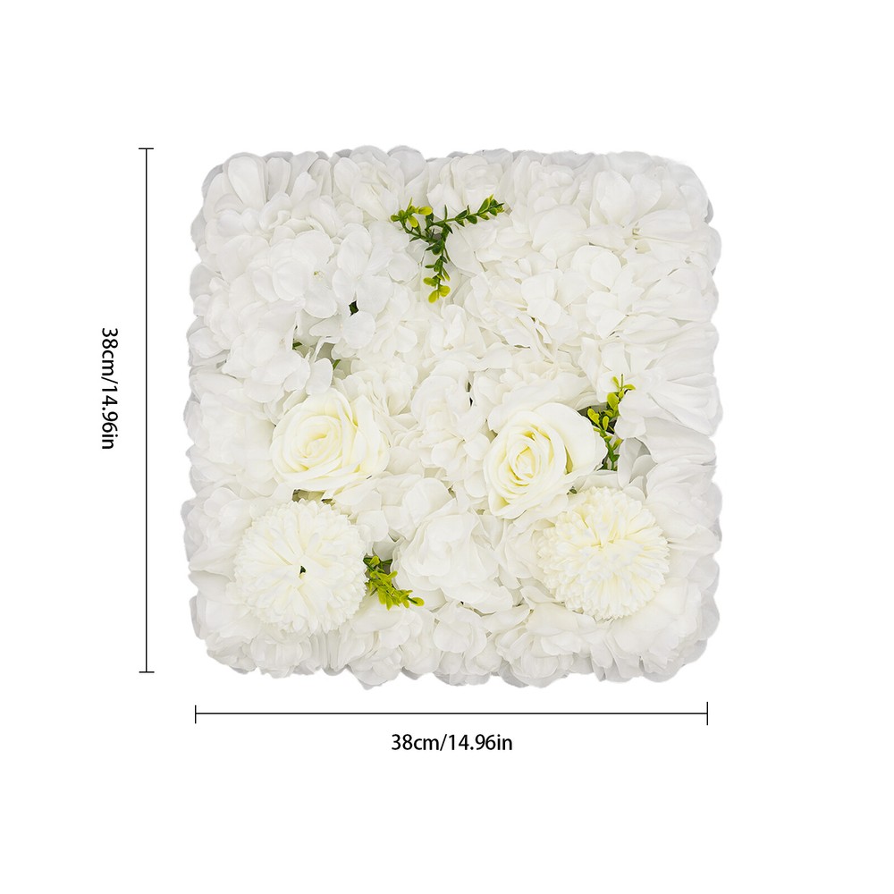 12PC Artificial Flower Wall Panel Wedding Backdrop Event Party Flower Wall Panel