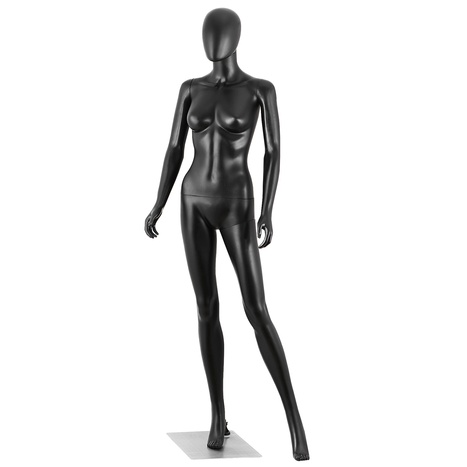 Female Mannequin Dress Form 70 Inch Adjustable Mannequin Full Body w/Base Black