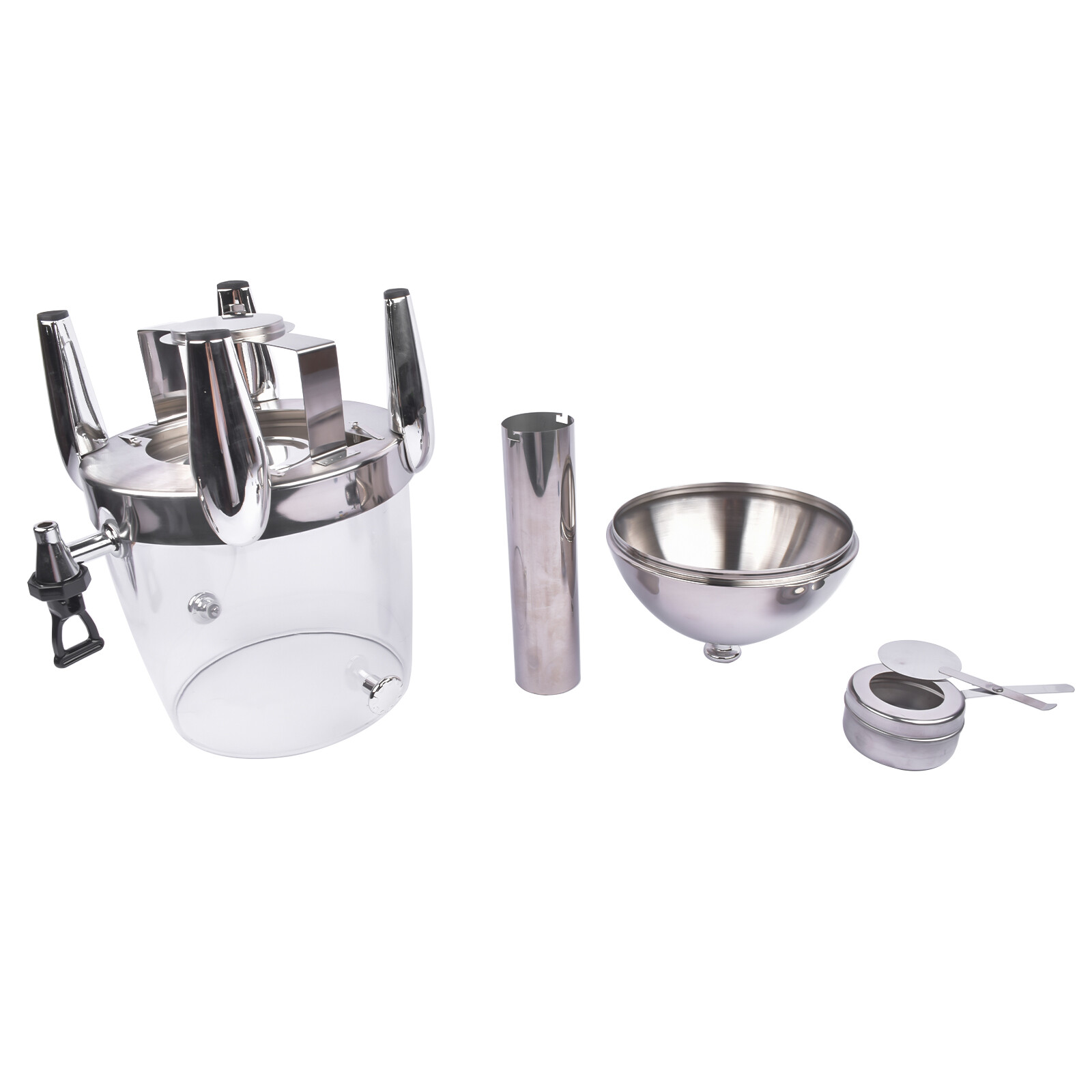 Beverage Dispenser for Hot & Cold Drinks with Ice Core and Stand,Coffee & Chafer