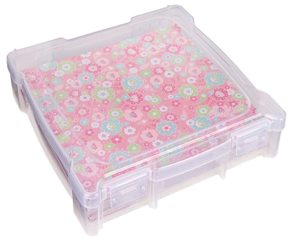 Flambeau Scrapbook Craft Storage Box Clear 1 Pack