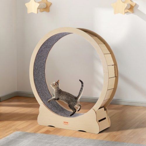 Wooden Cat Exercise Wheel 52 Large Cat Treadmill Wheel for Indoor Cats