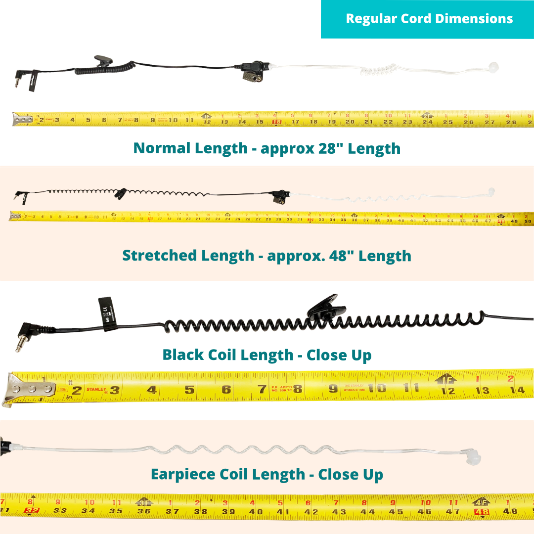 Refuelergy 3.5mm Receiver/Listen ONLY Headset Earpiece 2 Way Radio(62/42 inch)
