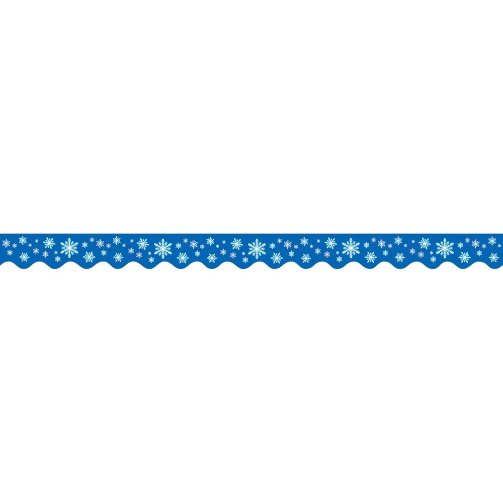 Snowflakes Scalloped Border Trimmer by Teacher Created Resources