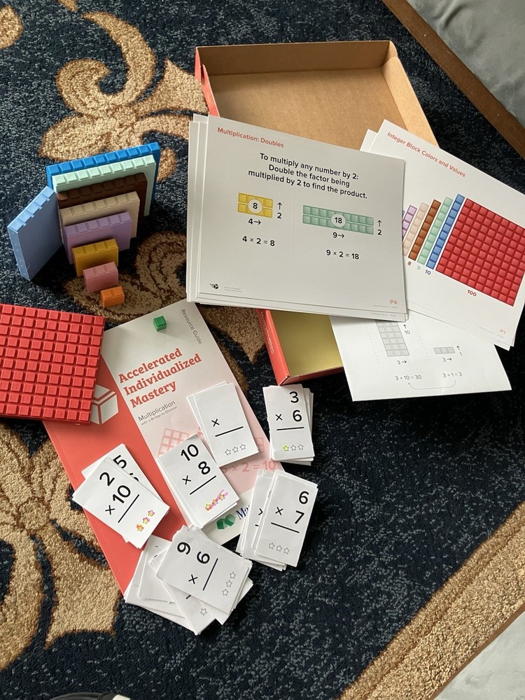 Math U See AIM for Multiplication - Manipulatives Along With Resource Guide