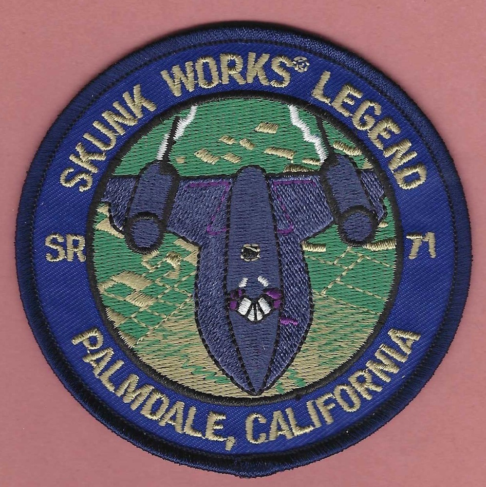 LOCKHEED MARTIN PALMDALE CALIFORNIA SKUNK WORKS SR-71 AIRCRAFT PATCH