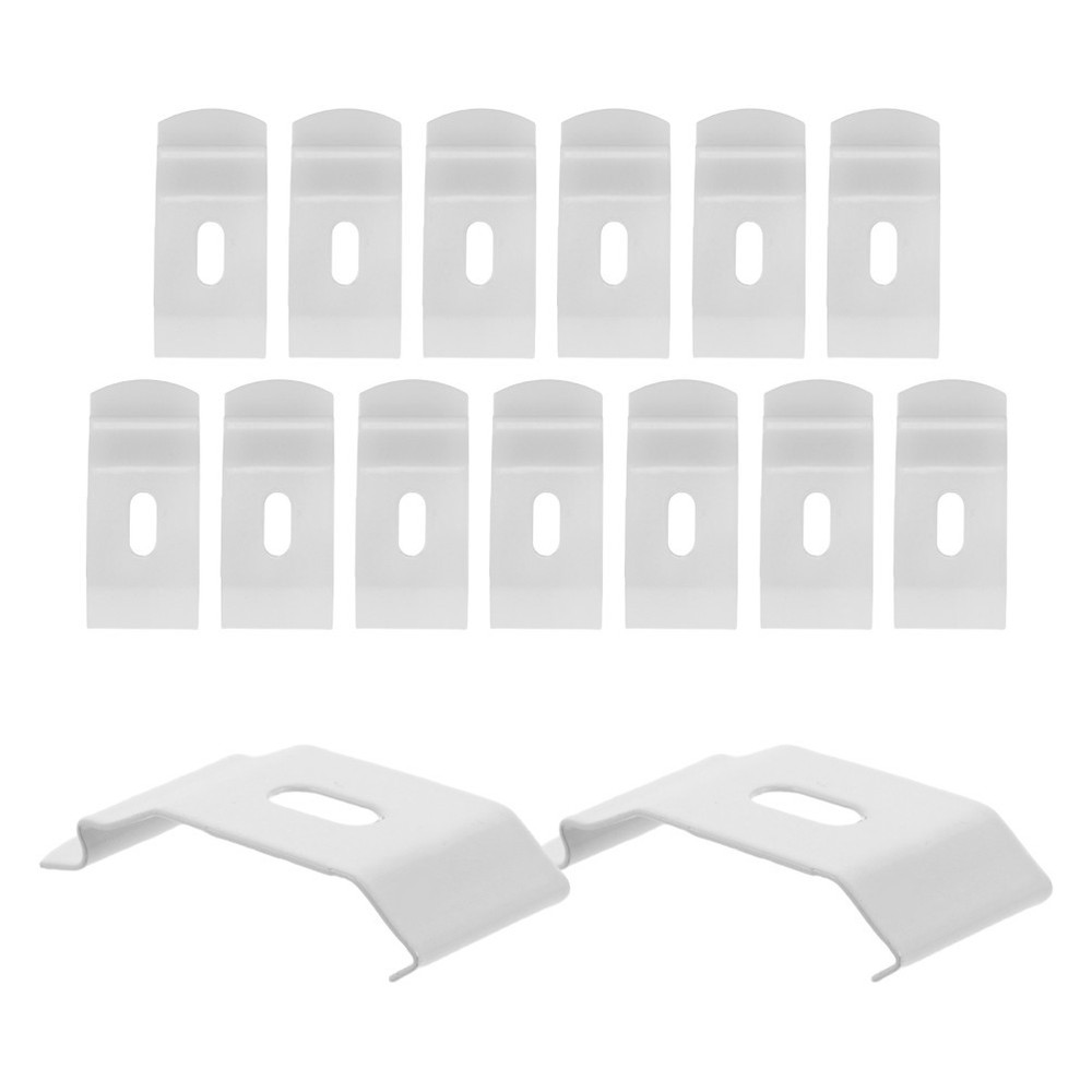 15 Pcs Ceiling Mount Roller Shade Bracket Blinds Top Hardware Accessories Clips