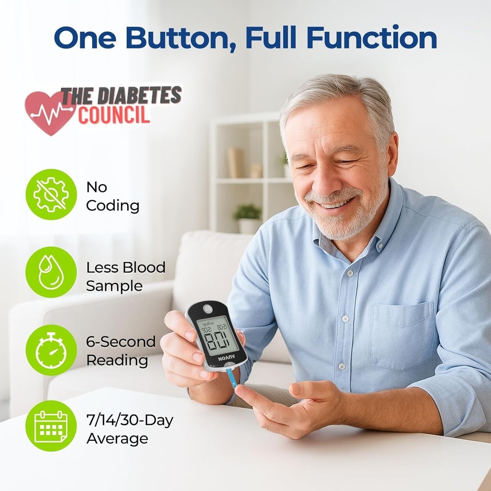 Travel-Ready Diabetes Testing Kit with No Coding & Instant 6-Second Results