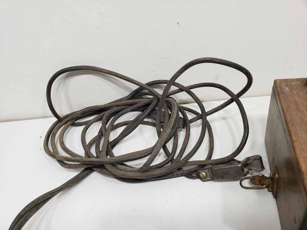 ANTIQUE SIMPLEX WIRE CABLE ELECTRIC SOLDERING IRON TOOL MACHINE BOSTON