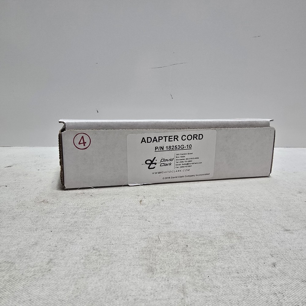 DAVID CLARK 18253G-10 Ground Support Cord Assembly "Y" Adapter