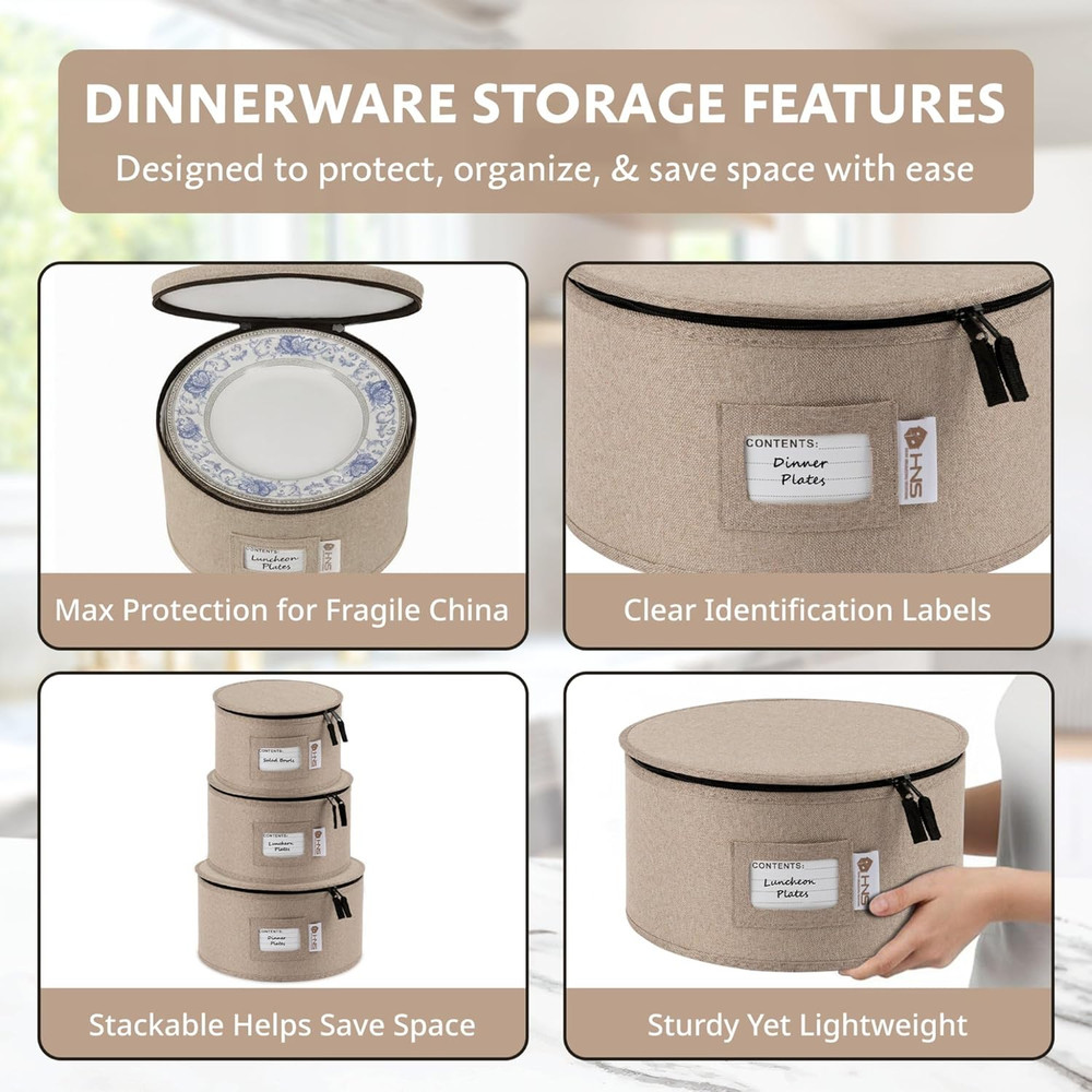 China Storage Hard Shell Containers 5-Piece Set Moving Boxes for Dinnerware, Gla