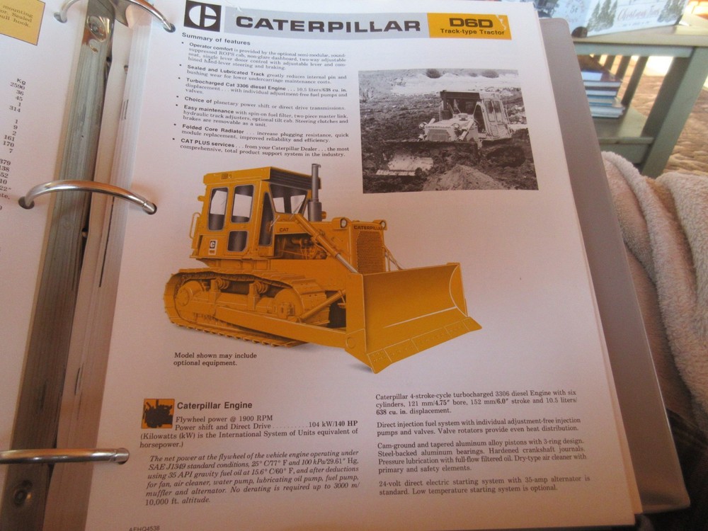 Caterpillar D6D Crawler Dozer Brochure 6 page