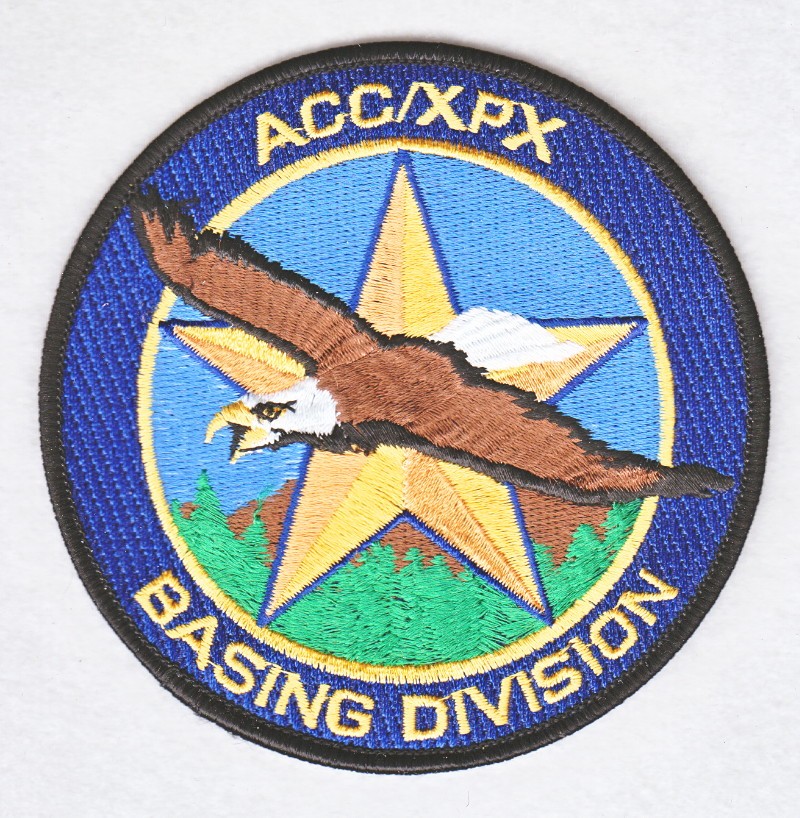 USAF Air Force Patch:  Air Combat Cmd Directorate of Plans & Programs Basing Div